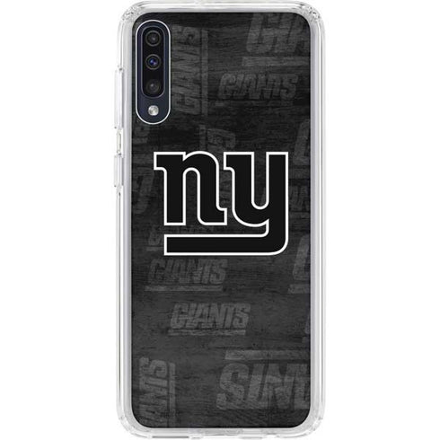NFL New York Giants Black & White Galaxy A50 Clear Case