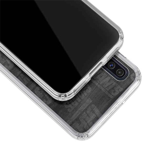 NFL New York Giants Black & White Galaxy A50 Clear Case