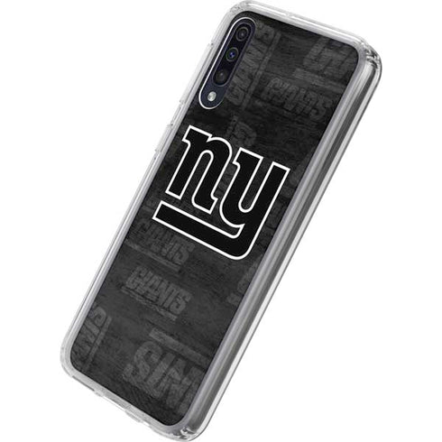 NFL New York Giants Black & White Galaxy A50 Clear Case