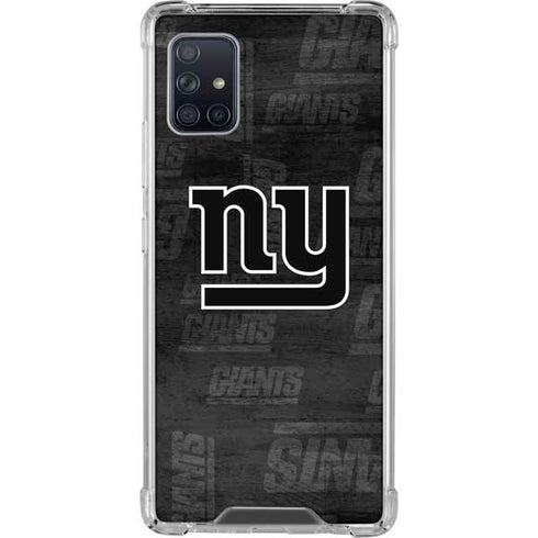 NFL New York Giants Black & White Galaxy A51 5G Clear Case