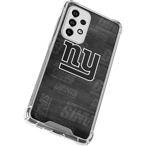 NFL New York Giants Black & White Galaxy A53 5G Clear Case