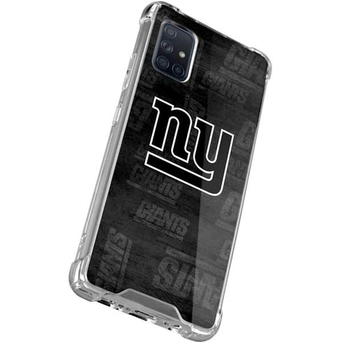 NFL New York Giants Black & White Galaxy A71 5G Clear Case