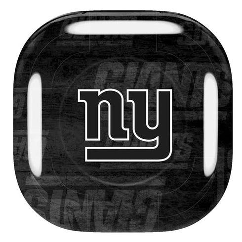NFL New York Giants Black & White Galaxy Buds Pro Skin