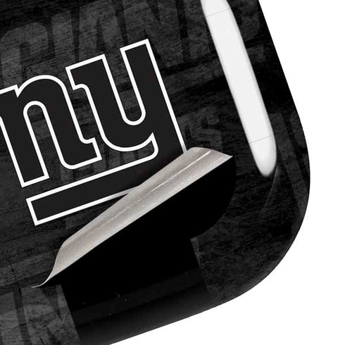 NFL New York Giants Black & White Galaxy Buds Pro Skin