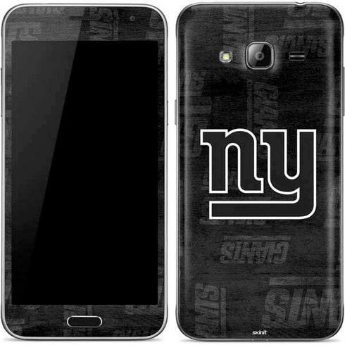 NFL New York Giants Black & White Galaxy J3 Skin