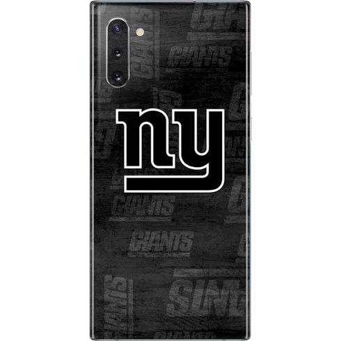 NFL New York Giants Black & White Galaxy Note 10 Skin