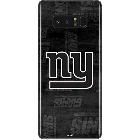 NFL New York Giants Black & White Galaxy Note 8 Skin