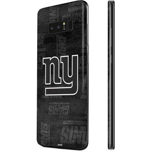 NFL New York Giants Black & White Galaxy Note 8 Skin