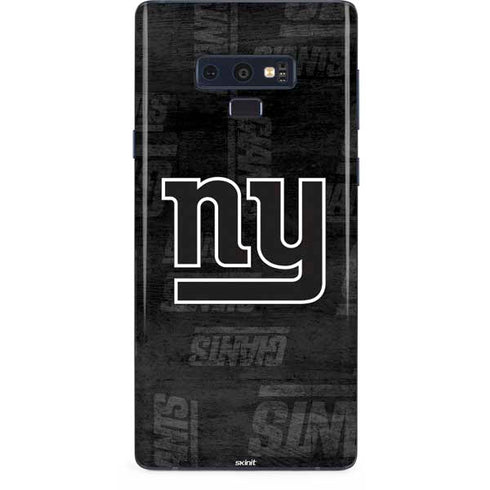 NFL New York Giants Black & White Galaxy Note 9 Skin