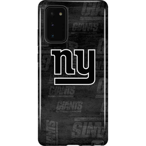 NFL New York Giants Black & White Galaxy Note20 5G Pro Case