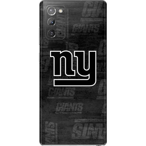 NFL New York Giants Black & White Galaxy Note20 5G Skin