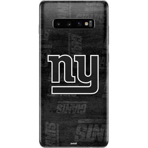 NFL New York Giants Black & White Galaxy S10 Plus Skin