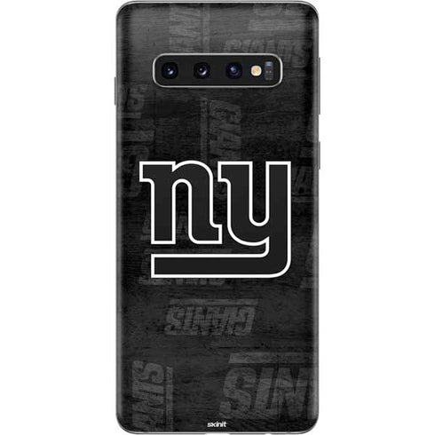 NFL New York Giants Black & White Galaxy S10 Skin