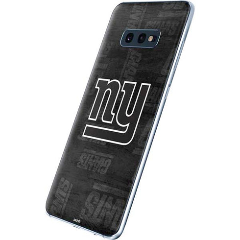 NFL New York Giants Black & White Galaxy S10e Skin