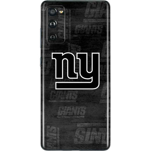 NFL New York Giants Black & White Galaxy S20 Fan Edition Skin