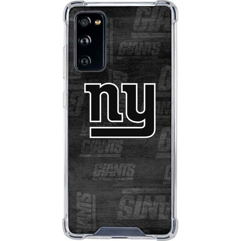 NFL New York Giants Black & White Galaxy S20 FE Clear Case