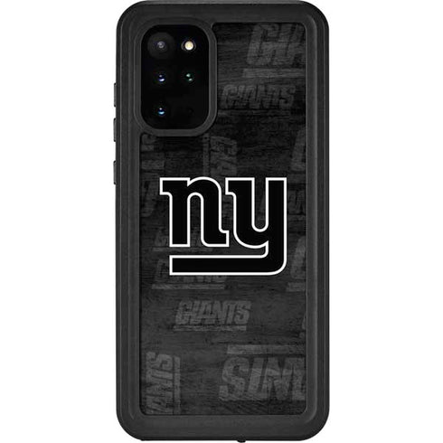 NFL New York Giants Black & White Galaxy S20 Plus Waterproof Case