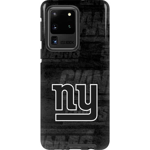 NFL New York Giants Black & White Galaxy S20 Ultra 5G Pro Case