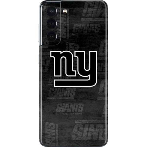 NFL New York Giants Black & White Galaxy S21 5G Skin