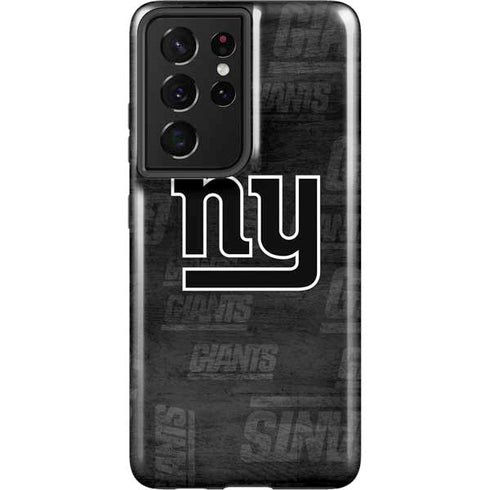 NFL New York Giants Black & White Galaxy S21 Ultra 5G Pro Case