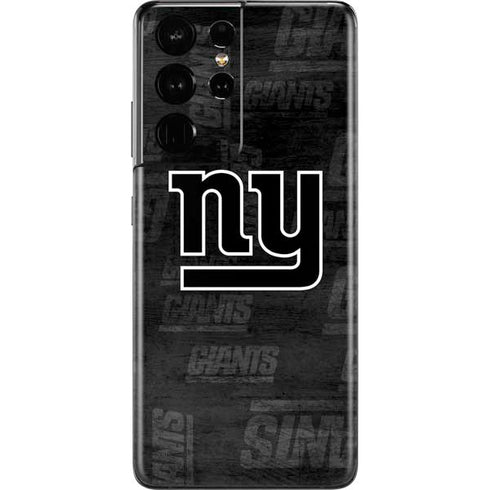 NFL New York Giants Black & White Galaxy S21 Ultra 5G Skin