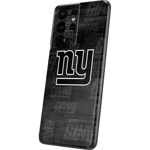 NFL New York Giants Black & White Galaxy S21 Ultra 5G Skin