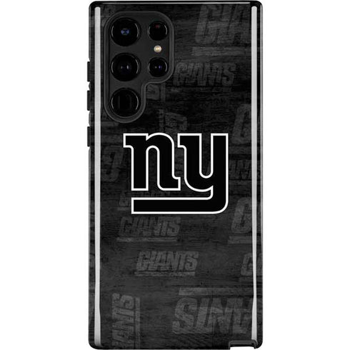 NFL New York Giants Black & White Galaxy S22 Ultra Pro Case