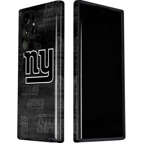 NFL New York Giants Black & White Galaxy S22 Ultra Pro Case
