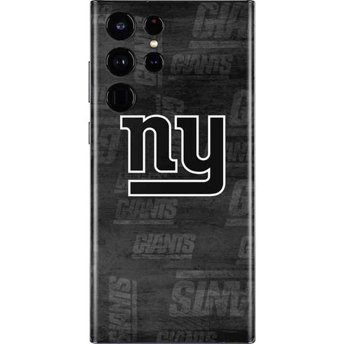NFL New York Giants Black & White Galaxy S22 Ultra Skin