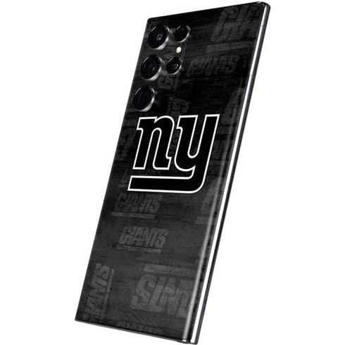 NFL New York Giants Black & White Galaxy S22 Ultra Skin