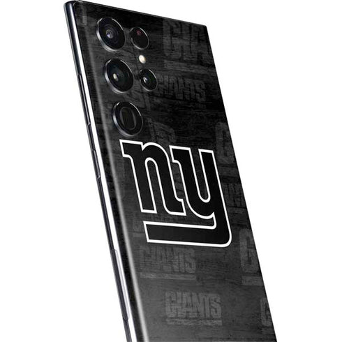 NFL New York Giants Black & White Galaxy S22 Ultra Skin