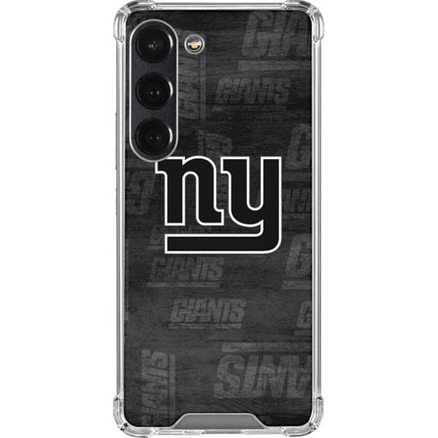 NFL New York Giants Black & White Galaxy S23 Clear Case