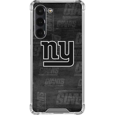 NFL New York Giants Black & White Galaxy S23 Plus Clear Case