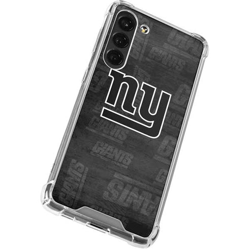 NFL New York Giants Black & White Galaxy S23 Plus Clear Case