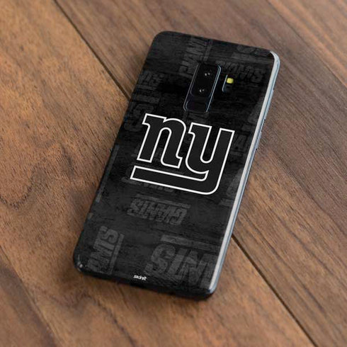 NFL New York Giants Black & White Galaxy S9 Plus Skin