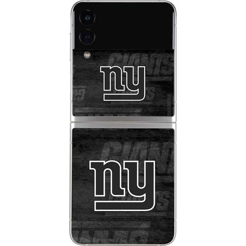NFL New York Giants Black & White Galaxy Z Flip3 5G Skin