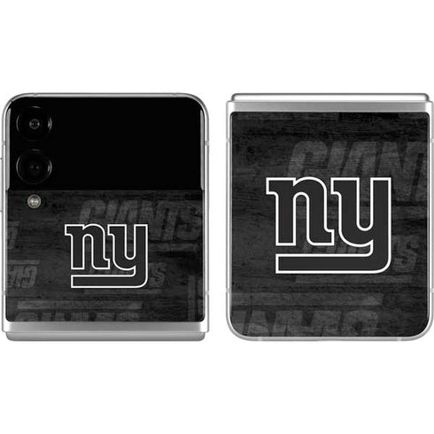 NFL New York Giants Black & White Galaxy Z Flip4 5G Skin
