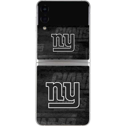 NFL New York Giants Black & White Galaxy Z Flip4 5G Skin