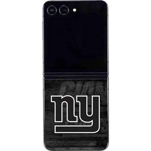NFL New York Giants Black & White Galaxy Z Flip5 5G Skin