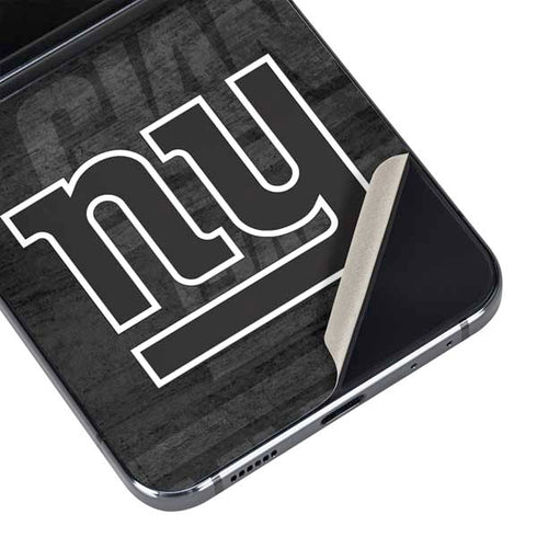 NFL New York Giants Black & White Galaxy Z Flip5 5G Skin