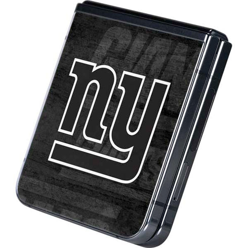 NFL New York Giants Black & White Galaxy Z Flip5 5G Skin