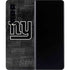 NFL New York Giants Black & White Galaxy Z Fold4 5G Skin