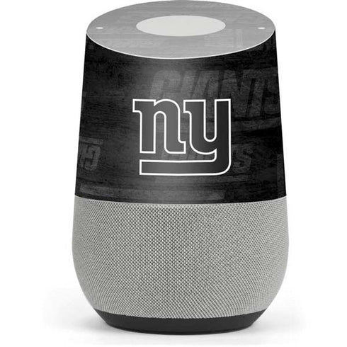 NFL New York Giants Black & White Google Home Skin