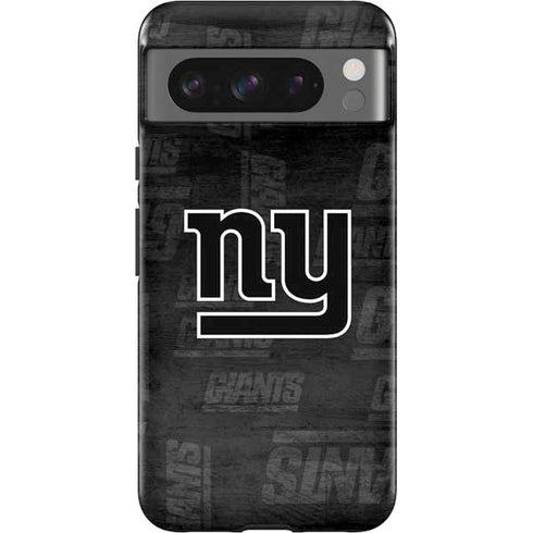 NFL New York Giants Black & White Google Pixel 8 Pro Impact Case