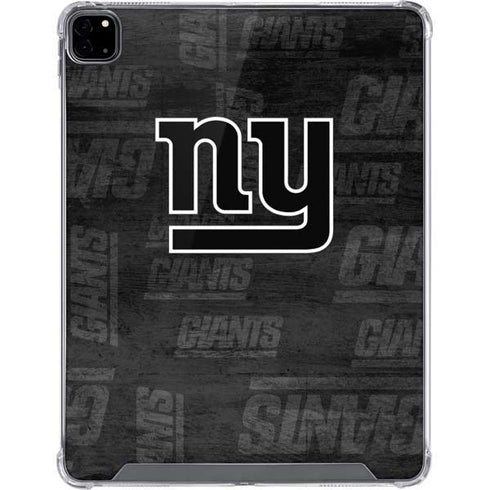 NFL New York Giants Black & White iPad Pro 12.9in (2020) Clear Case