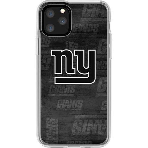 NFL New York Giants Black & White iPhone 11 Pro Clear Case