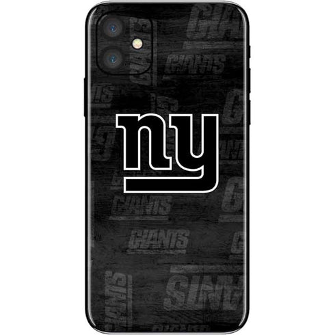 NFL New York Giants Black & White iPhone 11 Skin