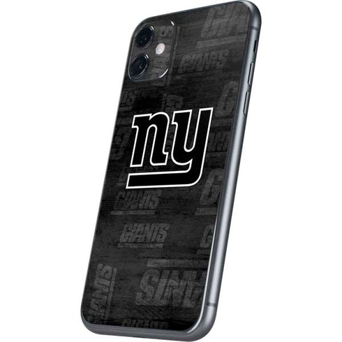 NFL New York Giants Black & White iPhone 11 Skin