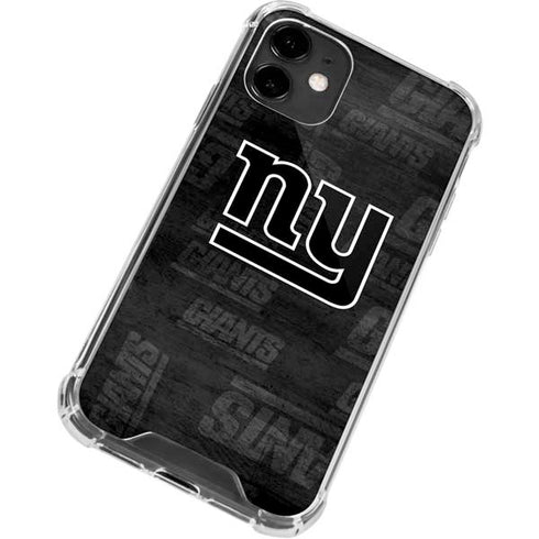 NFL New York Giants Black & White iPhone 12 Mini Clear Case