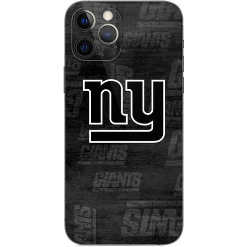 NFL New York Giants Black & White iPhone 12 Pro Skin